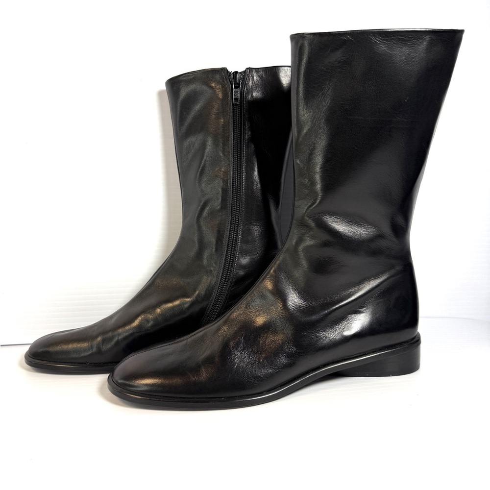 Calvin Klein Women's Black Leather Boots - Picture 3 of 11